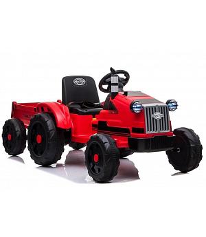 Tractor Eléctrico Infantil Con Remolque CH9959, Mando RC, 12v, Color Rojo - LE5328